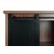 Schrank HWC-K75, Kommode Highboard, Schiebetre 8 Staufcher, Holz-Optik Industrial Metall 163x76x38cm ~ braun