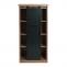 Wohnzimmerset aus Schrank und Sideboard HWC-K75, Schiebetre Staufcher, Holz-Optik Industrial Metall ~ braun
