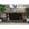 Stimmungsfotos vor ansprechendem Ambiente fr Produkt Sideboard HWC-K75, Highboard Regal Schrank, Schiebetre 7 Fcher, Holz-Optik Industrial Metall 84x150x40cm ~ braun
