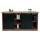 Sideboard HWC-K75, Highboard Regal Schrank, Schiebetre 7 Fcher, Holz-Optik Industrial Metall 84x150x40cm ~ braun