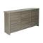 Wohnzimmerset aus Schrank und Sideboard HWC-K75, Schiebetre Staufcher, Holz-Optik Industrial Metall ~ naturfarben