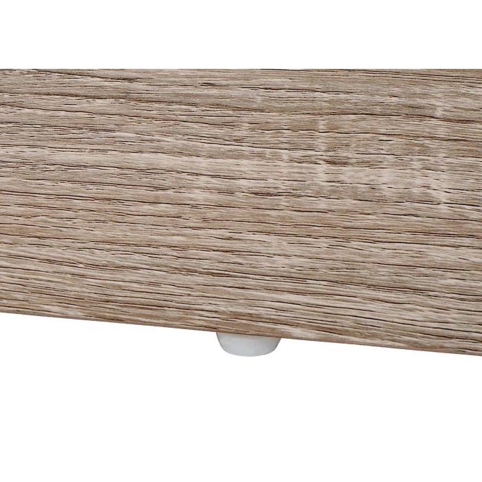 Wohnzimmerset aus Schrank und Sideboard HWC-K75, Schiebetre Staufcher, Holz-Optik Industrial Metall ~ naturfarben