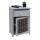 Kommode HWC-K83, Schrank Schubladenschrank, Holz 55x39,5x28,5cm ~ grau, Polyrattan dunkelgrau Kommode HWC-K83, Schrank Schubladenschrank, Holz 55x39,5x28,5cm ~ grau, Polyrattan dunkelgrau