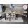 6er-Set Esszimmerstuhl HWC-K88, Lehnstuhl Stuhl, Holz Poly-Rattan Metall Bouclé ~ Stoff/Textil rosa