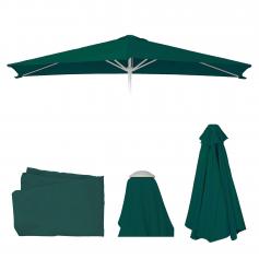 Ersatz-Bezug für Sonnenschirm N23, Sonnenschirmbezug Ersatzbezug, 2x3m rechteckig Stoff/Textil 4,5kg ~ grün