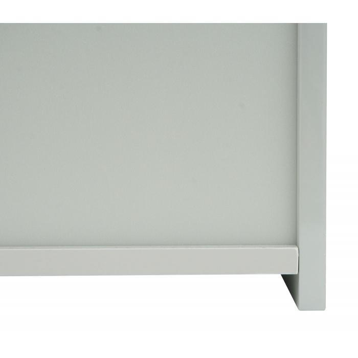 Spiegelschrank HWC-B19b, Badschrank Hngeschrank, 2 Regalbden hochglanz MVG-zertifiziert 70x60x16cm ~ grau