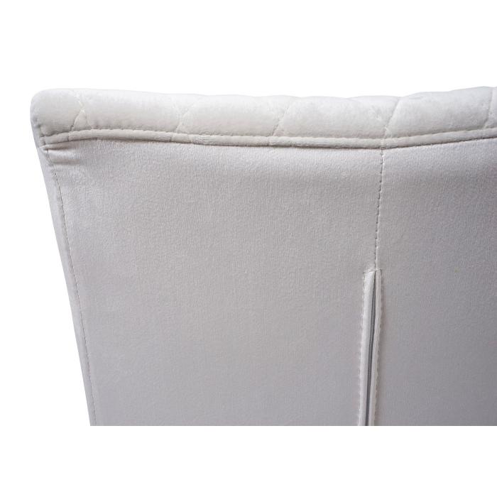 2er-Set Freischwinger HWC-L15, Besucherstuhl Konferenzstuhl Stuhl, Samt Stahl pulverbeschichtet ~ creme-beige