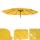 Ersatz-Bezug fr Sonnenschirm Meran Pro, Gastronomie Marktschirm mit Volant  5m, Polyester ~ gelb