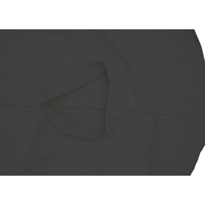 Ersatz-Bezug fr Deluxe Ampelschirm HWC-D14, Sonnenschirmbezug rund  3m ~ anthrazit ohne Flap