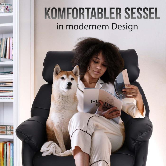 Relaxsessel mit Hocker HWC-K99, Fernsehsessel Sessel, Wippfunktion drehbar, Metall Echtleder/Kunstleder ~ creme-wei