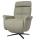 Relaxsessel HWC-L10, Design Fernsehsessel TV-Sessel Liegesessel, Liegefunktion drehbar, Voll-Leder ~ grau