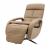 Relaxsessel HWC-L11, Design Fernsehsessel TV-Sessel Liegesessel, Liegefunktion drehbar, Voll-Leder ~ taupe