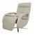 Relaxsessel HWC-L11, Design Fernsehsessel TV-Sessel Liegesessel, Liegefunktion drehbar, Voll-Leder ~ grau