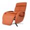 Relaxsessel HWC-L11, Design Fernsehsessel TV-Sessel Liegesessel, Liegefunktion drehbar, Voll-Leder ~ terracotta-braun