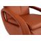 Relaxsessel HWC-L11, Design Fernsehsessel TV-Sessel Liegesessel, Liegefunktion drehbar, Voll-Leder ~ terracotta-braun