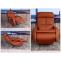 Stimmungsfotos vor ansprechendem Ambiente fr Produkt Relaxsessel HWC-L11, Design Fernsehsessel TV-Sessel Liegesessel, Liegefunktion drehbar, Voll-Leder ~ terracotta-braun