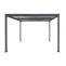 Alu Pergola HWC-L41, Lamellen-Pavillon Terrassenberdachung, stabiles 8cm-Metall-Gestell 3x3m ~ anthrazit