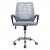 Bürostuhl HWC-L44, Schreibtischstuhl Computerstuhl, ergonomische Rückenlehne, Netzbezug Stoff/Textil ~ grau