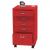 Rollcontainer HWC-L49, Schubladenschrank Stahlschrank Aktenschrank, Metall 75x40x41cm 5 Schubladen ~ rot