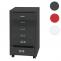 Rollcontainer HWC-L49, Schubladenschrank Stahlschrank Aktenschrank, Metall 75x40x41cm 6 Schubladen ~ dunkelgrau