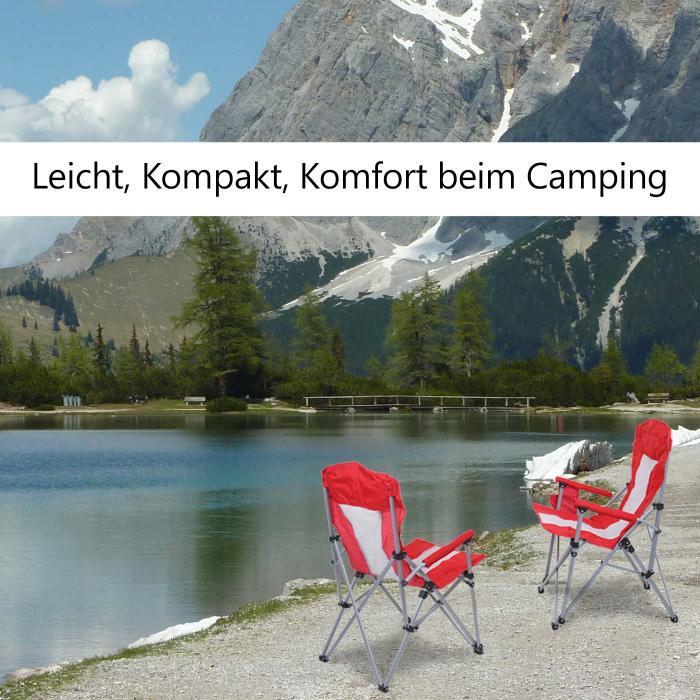 Campingstuhl HWC-L50, Klappstuhl Anglerstuhl Regiestuhl, waschbar Schutzhlle Stahl Stoff/Textil ~ blau