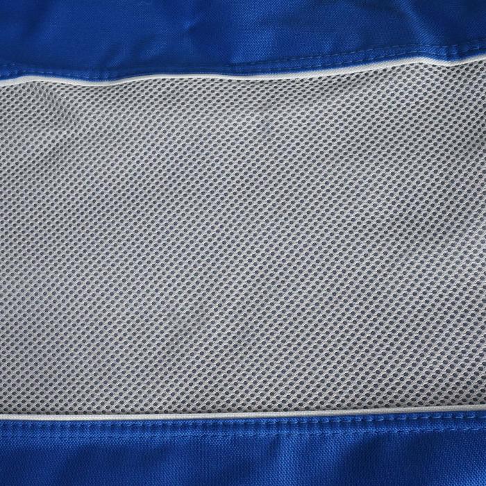 Campingstuhl HWC-L50, Klappstuhl Anglerstuhl Regiestuhl, waschbar Schutzhlle Stahl Stoff/Textil ~ blau