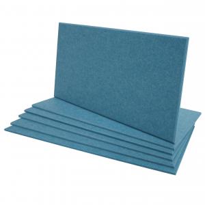 6er-Set Akustikwandpaneel HWC-L52, Wandpaneele Akustikplatten, schalldmmend 1qm Flche 60x30cm ~ blau