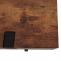 TV-Rack HWC-L54, Fernsehtisch Lowboard TV-Tisch, Metall 42x120x40cm ~ dunkle Wildeiche