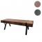 TV-Rack HWC-L54, Fernsehtisch Lowboard TV-Tisch, Metall 42x120x40cm ~ dunkle Wildeiche