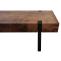 TV-Rack HWC-L54, Fernsehtisch Lowboard TV-Tisch, Metall 42x120x40cm ~ dunkle Wildeiche