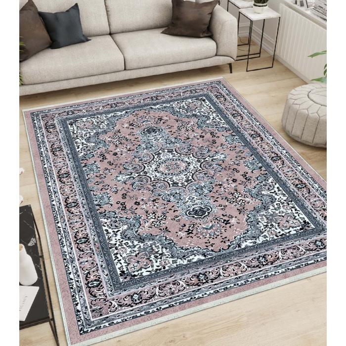 Teppich & Läufer Persian Orient Flach 7x Größen Mehrfarbig 6mm HLO-JE38 ~  60x150 cm (0,90m²) von Heute-Wohnen | Kurzflor-Teppiche
