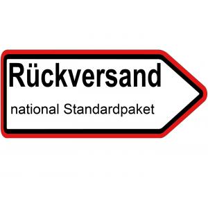 Rckversand Retoure, national Standardpaket (bis 120x60x60cm, 31,5kg, Gurtumfang < 360cm)