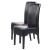 2er-Set Esszimmerstuhl Küchenstuhl Stuhl Latina, LEDER ~ schwarz, dunkle Beine