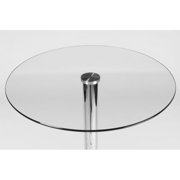 Glastisch Bistro Stehtisch 105, Basis aus Metall