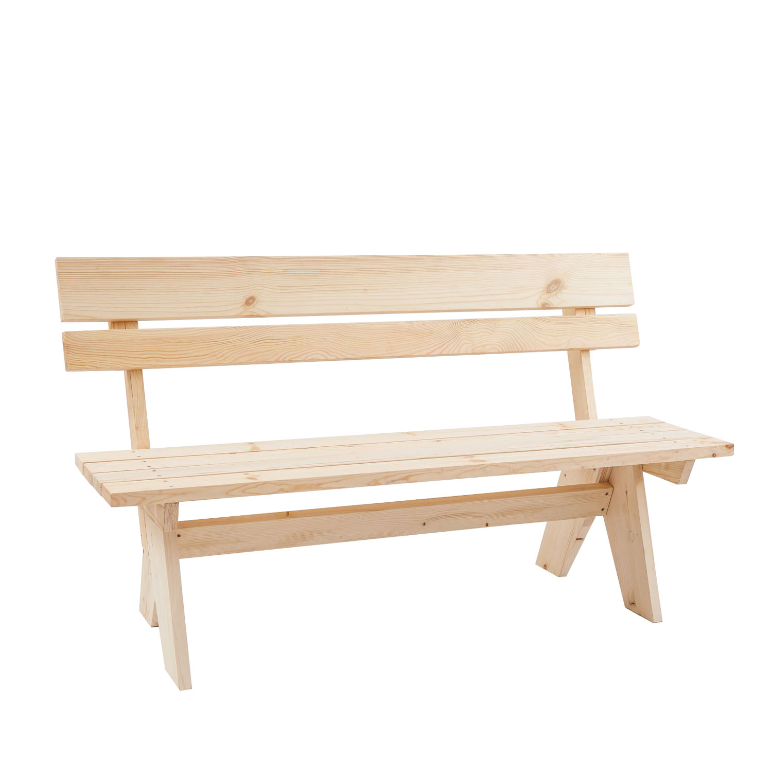 Gartentischgarnitur Oslo 148cm Tisch 2x Bank Gastronomie massiv natur - Bild 11 von 13