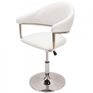 B-Ware (Sitzfläche hat Falten SK1) |Esszimmerstuhl Dema, Drehstuhl Stuhl, Kunstleder ~ weiß