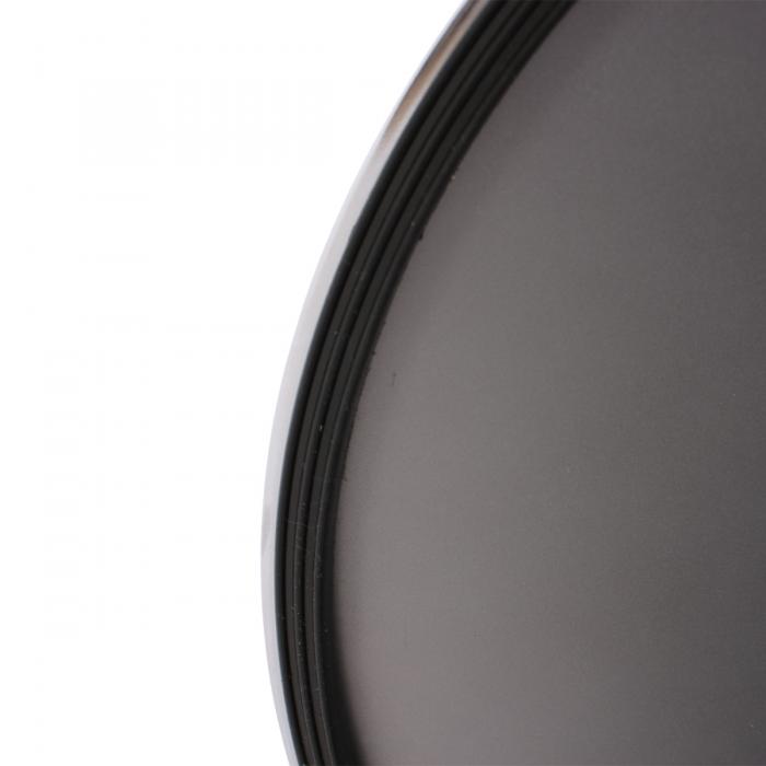 Stehtisch Bartisch Bistrotisch Empfangstisch Bari mit Fuablage 60cm ~ schwarz