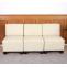 Modular 3-Sitzer Sofa Couch Lyon, Kunstleder ~ creme, ohne Armlehnen