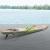 Paddleboard HLO-PX14 320x76x15cm bis 150 kg ~ Green / Wooden effect / Grey