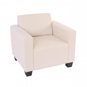 Modular Sessel Loungesessel Lyon, Kunstleder ~ creme