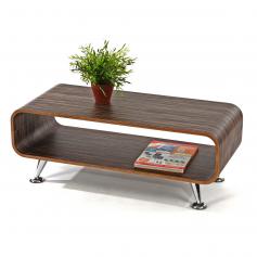 Couchtisch HWC-B97, Loungetisch Club Tisch, 34x90x39cm ~ Zebra dunkelbraun