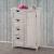 Kommode HWC-D12, Schrank Schubladenkommode, Shabby-Look Vintage 82x55x30cm ~ wei