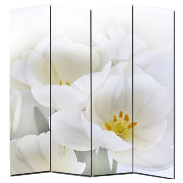 Foto-Paravent Paravent Raumteiler Trennwand M68 ~ 180x160cm, Orchidee