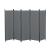 Raumteiler HLO-PX5 Huesca 5-teilig 250x171 cm ~ Dunkelgrau
