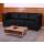 Modular 3-Sitzer Sofa Couch Lyon, Kunstleder ~ schwarz, hohe Armlehnen