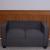 2er Sofa Couch Loungesofa Lille, Textil ~ anthrazit