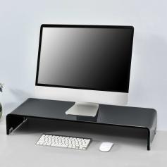Monitorerhhung HLO-PX2 90x30x13 cm Glas ~ Schwarz
