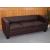 3er Sofa Couch Loungesofa Lille ~ Kunstleder, coffee