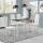 Essgruppe HLO-PX2 (Set, 5-tlg) 105x60x75 cm ~ Wei / Schwarz