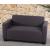 2er Sofa Couch Lyon Loungesofa Textil ~ anthrazit